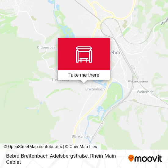 Карта Bebra-Breitenbach Adelsbergstraße