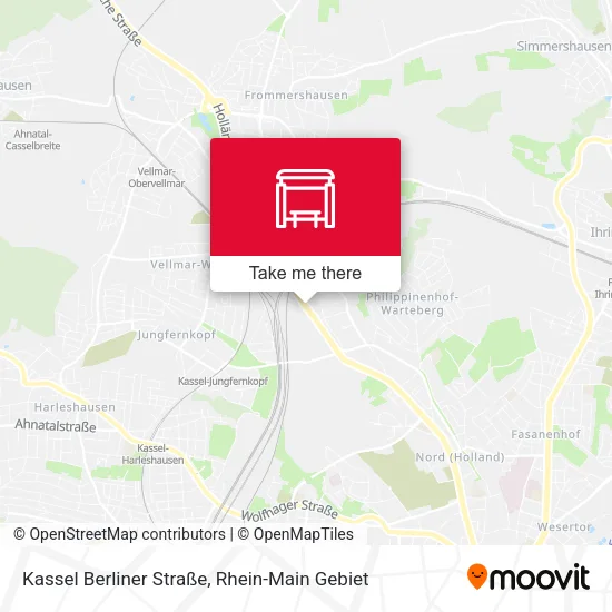 Карта Kassel Berliner Straße