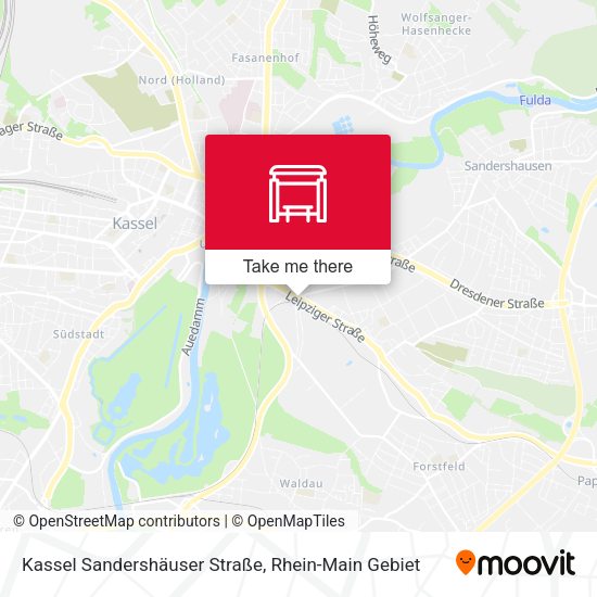 Карта Kassel Sandershäuser Straße