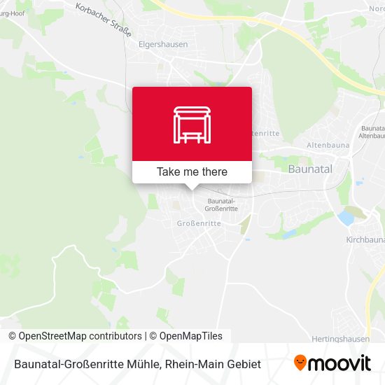 Карта Baunatal-Großenritte Mühle