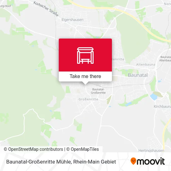 Карта Baunatal-Großenritte Mühle