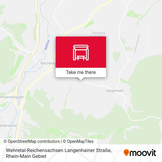 Карта Wehretal-Reichensachsen Langenhainer Straße