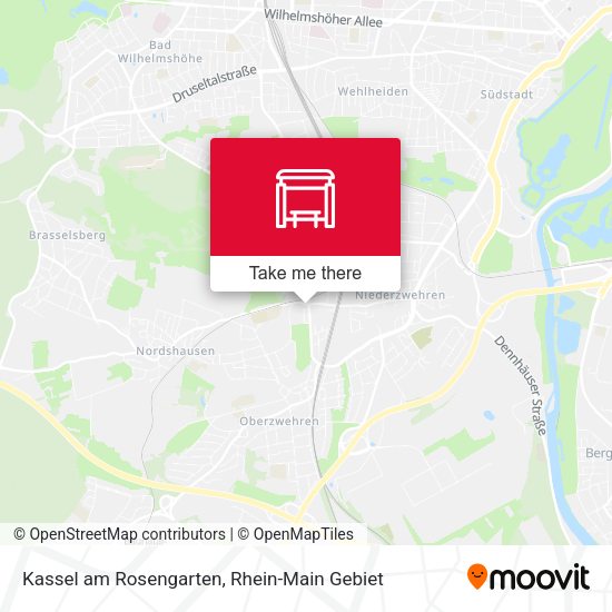 Карта Kassel am Rosengarten