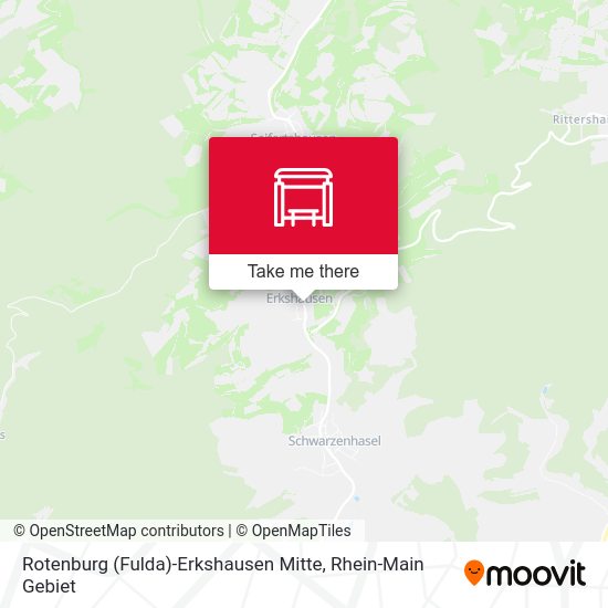 Карта Rotenburg (Fulda)-Erkshausen Mitte