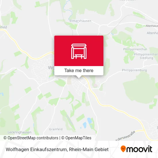 Карта Wolfhagen Einkaufszentrum