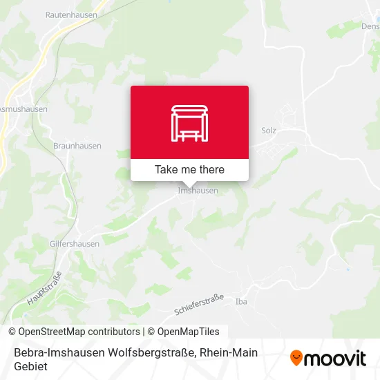 Карта Bebra-Imshausen Wolfsbergstraße