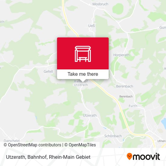Карта Utzerath, Bahnhof