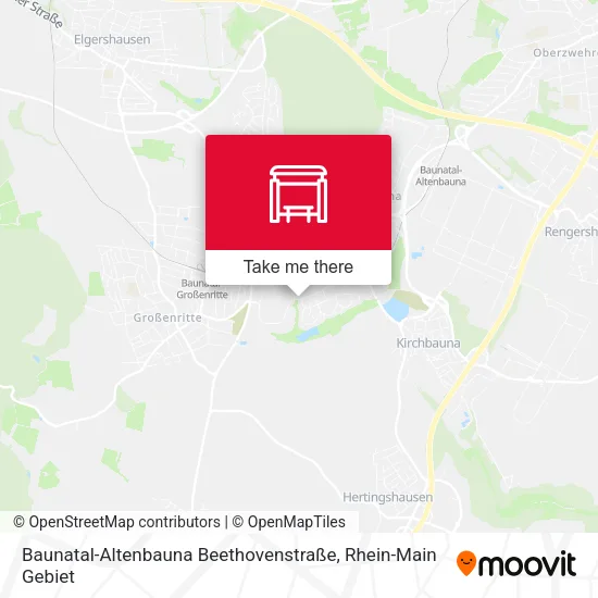 Карта Baunatal-Altenbauna Beethovenstraße