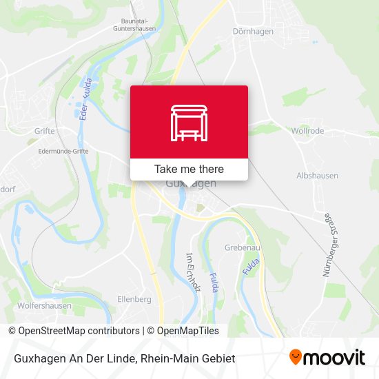Карта Guxhagen An Der Linde