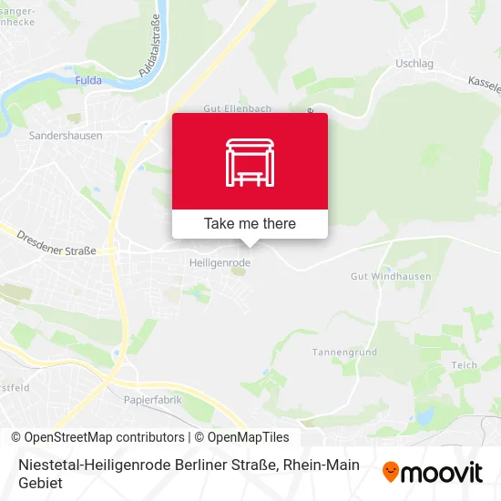 Карта Niestetal-Heiligenrode Berliner Straße