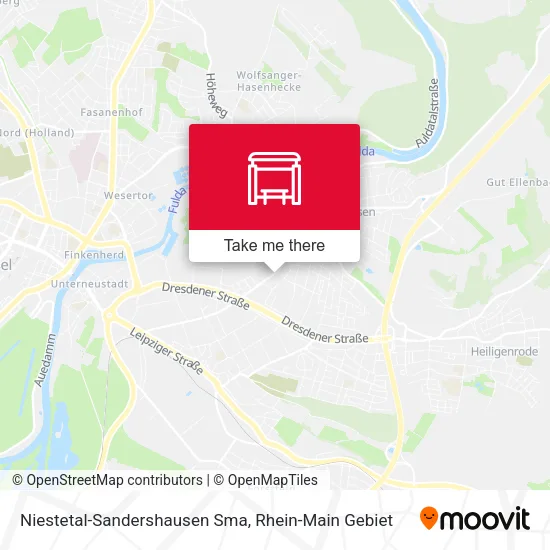 Карта Niestetal-Sandershausen Sma