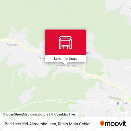 Карта Bad Hersfeld-Allmershausen
