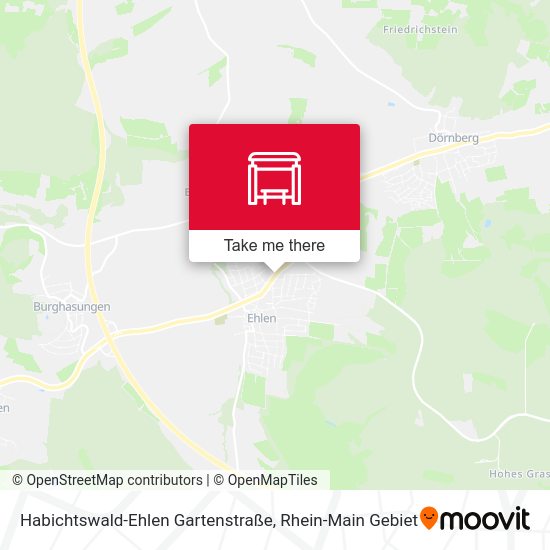 Карта Habichtswald-Ehlen Gartenstraße
