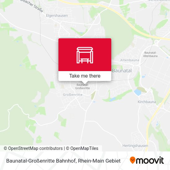 Карта Baunatal-Großenritte Bahnhof