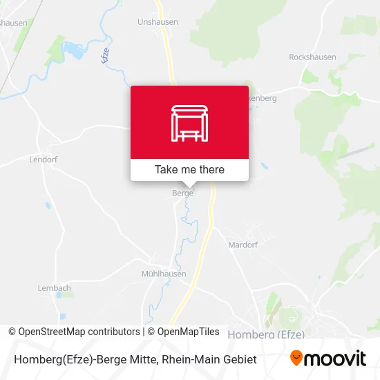 Карта Homberg(Efze)-Berge Mitte