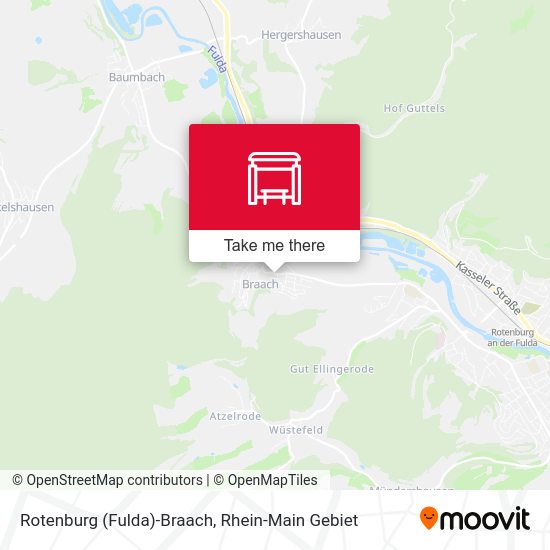 Карта Rotenburg (Fulda)-Braach