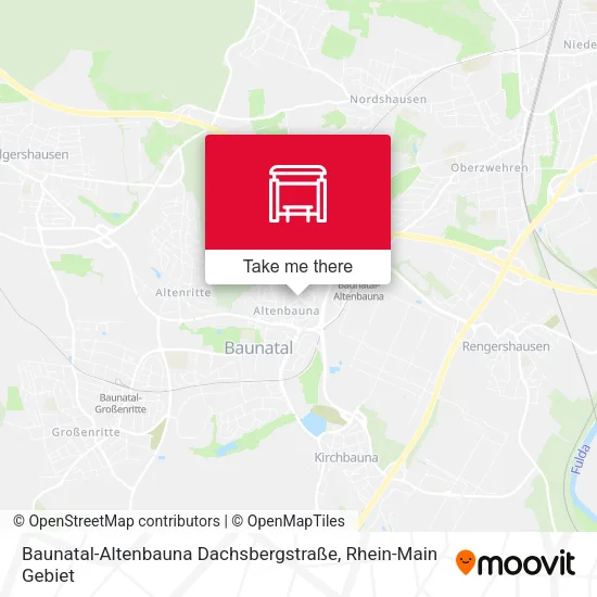 Карта Baunatal-Altenbauna Dachsbergstraße