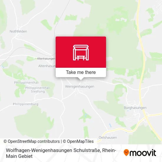 Карта Wolfhagen-Wenigenhasungen Schulstraße