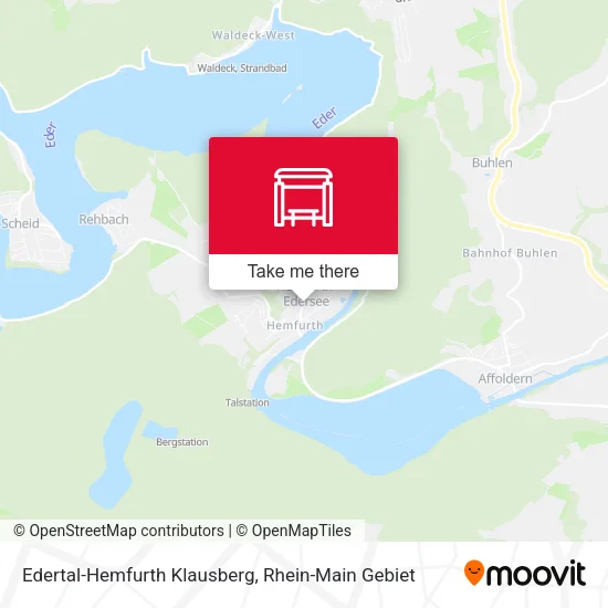 Карта Edertal-Hemfurth Klausberg