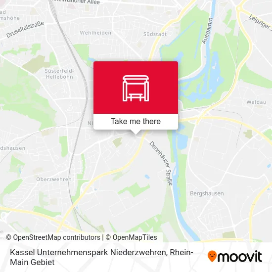 Карта Kassel Unternehmenspark Niederzwehren