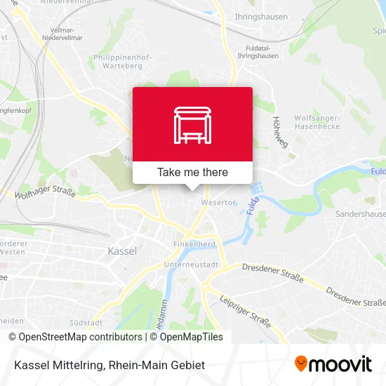 Карта Kassel Mittelring