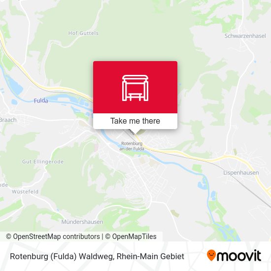 Карта Rotenburg (Fulda) Waldweg