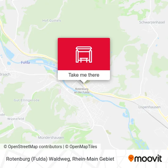Карта Rotenburg (Fulda) Waldweg