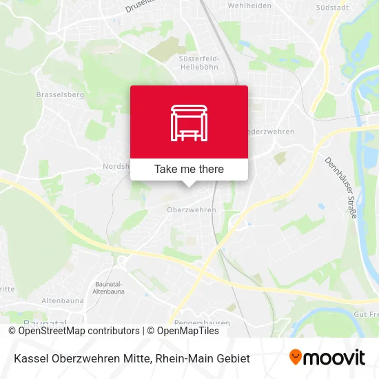 Карта Kassel Oberzwehren Mitte