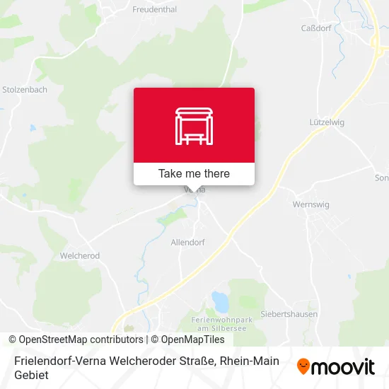 Карта Frielendorf-Verna Welcheroder Straße