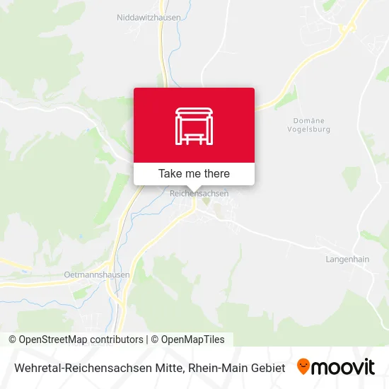 Карта Wehretal-Reichensachsen Mitte