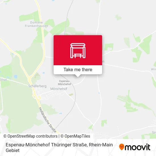 Карта Espenau-Mönchehof Thüringer Straße