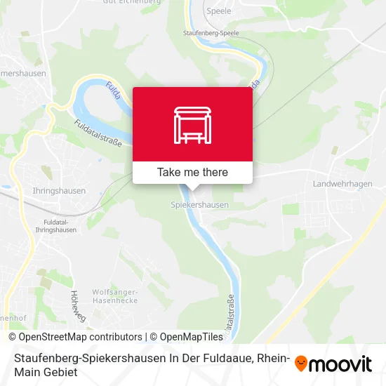 Карта Staufenberg-Spiekershausen In Der Fuldaaue
