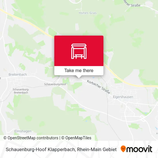 Карта Schauenburg-Hoof Klapperbach