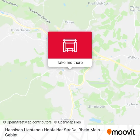 Карта Hessisch Lichtenau Hopfelder Straße