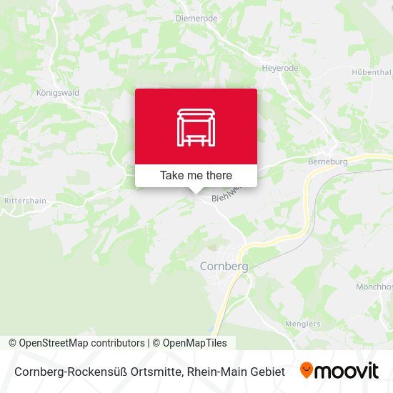 Карта Cornberg-Rockensüß Ortsmitte