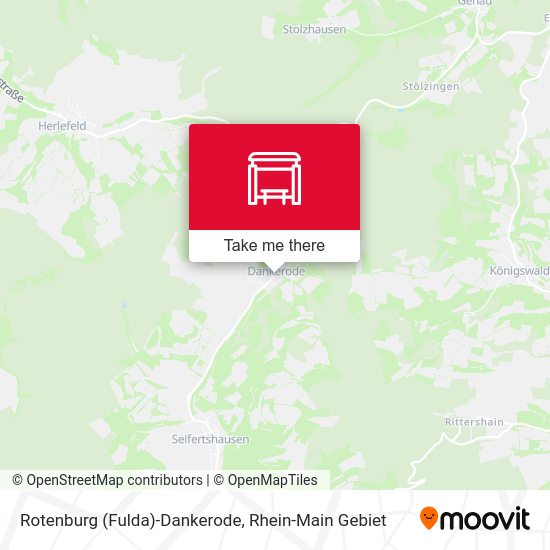 Карта Rotenburg (Fulda)-Dankerode