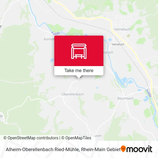 Карта Alheim-Oberellenbach Ried-Mühle