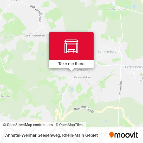 Ahnatal-Weimar Seesenweg map