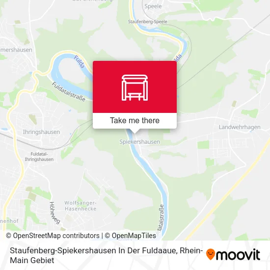 Карта Staufenberg-Spiekershausen In Der Fuldaaue