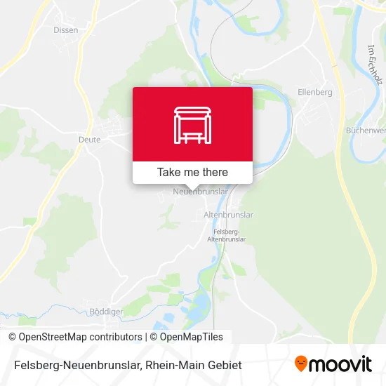 Карта Felsberg-Neuenbrunslar