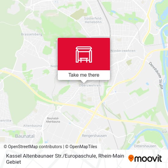 Карта Kassel Altenbaunaer Str. / Europaschule