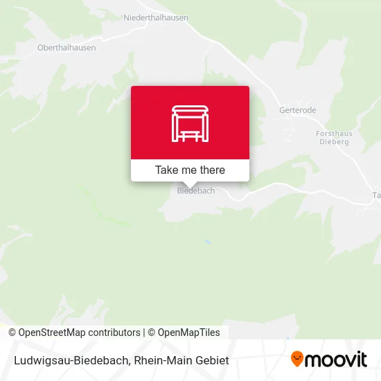 Карта Ludwigsau-Biedebach