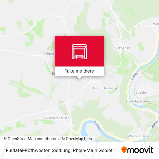 Карта Fuldatal-Rothwesten Siedlung