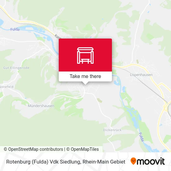 Карта Rotenburg (Fulda) Vdk Siedlung