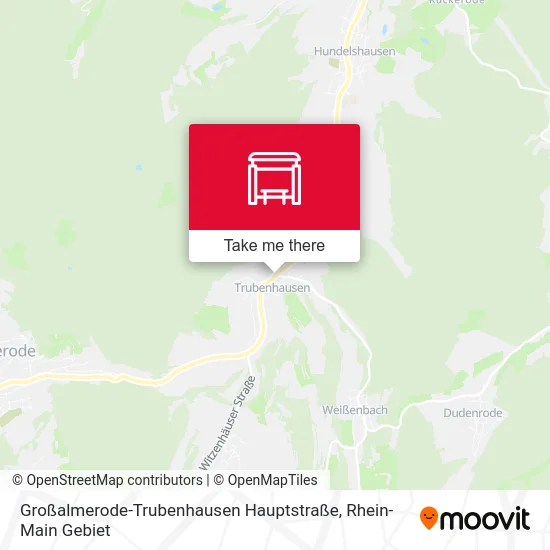 Карта Großalmerode-Trubenhausen Hauptstraße