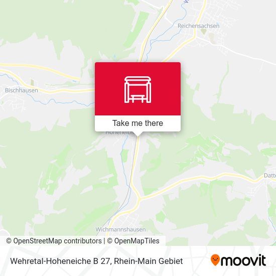 Карта Wehretal-Hoheneiche B 27