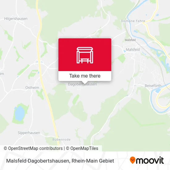 Карта Malsfeld-Dagobertshausen