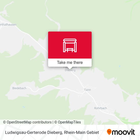 Карта Ludwigsau-Gerterode Dieberg