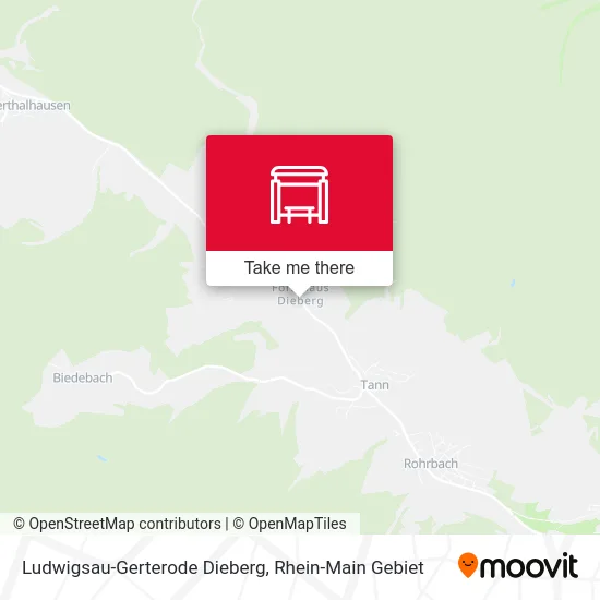 Карта Ludwigsau-Gerterode Dieberg