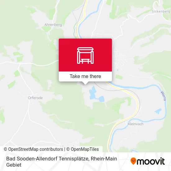 Карта Bad Sooden-Allendorf Tennisplätze